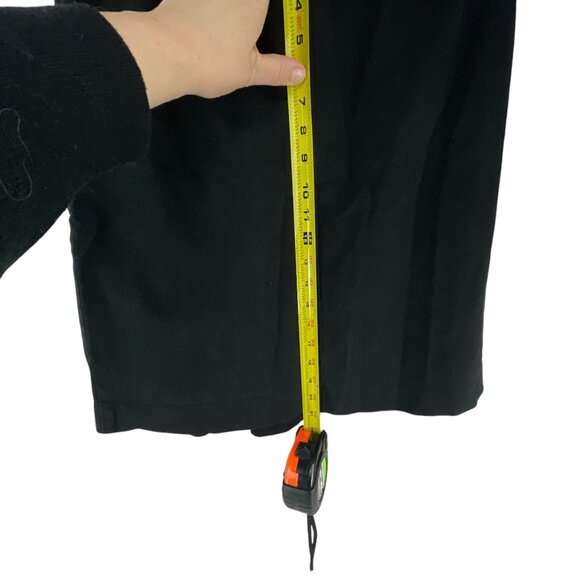 Gap Women's Black A-Line Skirt Back Zipper Stretch Whimsygoth Neutral - Picture 5 of 6